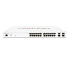 FS-124E-POE Fortinet L2+ managed POE switch with 24GE +4SFP, 12 port POE with max 185W limit and smart fan temperature control