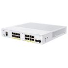 Cisco CBS250-16P-2G network switch Managed L3 Gigabit Ethernet (10/100/1000) Power over Ethernet (PoE) 1U Black, Grey