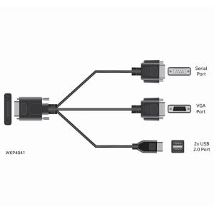 Hewlett Packard Enterprise P25129-B21 video cable adapter VGA (D-Sub) D-Sub (DB-9) Black