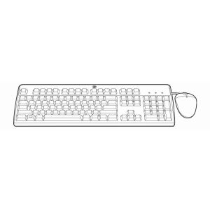 631341-B21 Hewlett Packard Enterprise 631341-B21 keyboard Mouse included USB QWERTY English Black