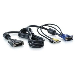 Hewlett Packard Enterprise 1x4 KVM Console 6ft USB Cable KVM cable Black 1.82 m